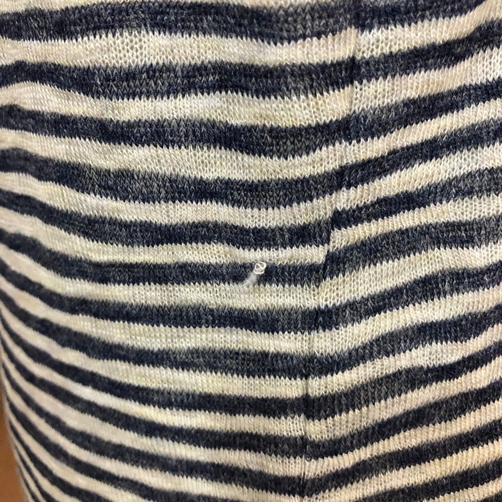 W5 Anthropologie Knitted Blue Stripe Top Sz S - Picture 5 of 7
